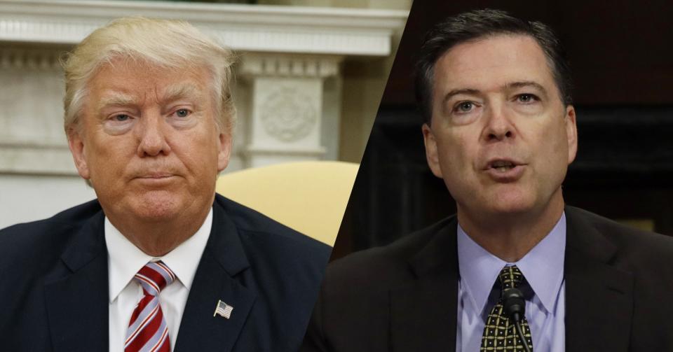 Trump and Comey. (Photos: Evan Vucci/AP, Kevin Lamarque/Reuters)