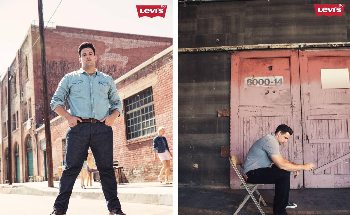 Levi's 'big and tall' campaign with Olympic discus thrower