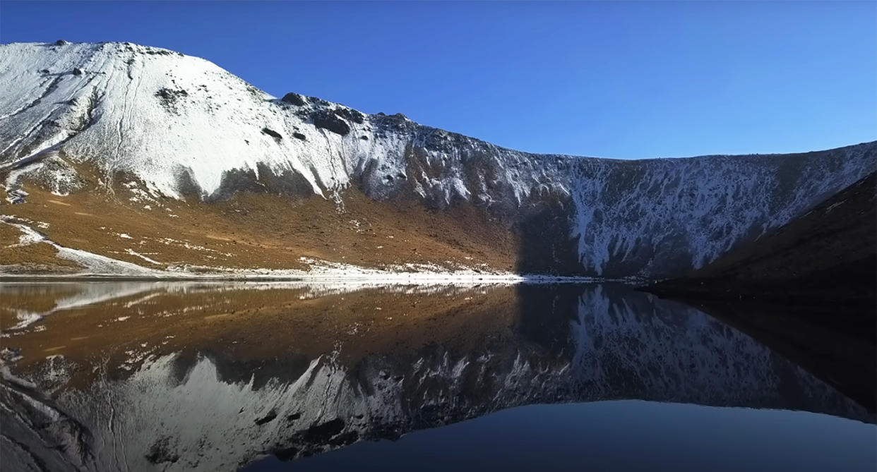 El desagradable hallazgo de un buzo en la laguna prohibida del Nevado de Toluca YouTube vía Edgar Hurtado