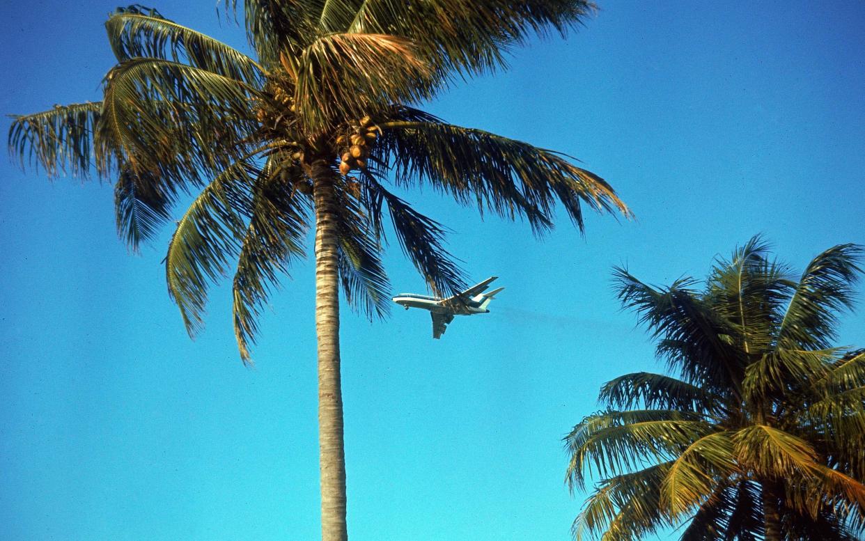 A Pan Am plane passes Miami, heading south - Time & Life Pictures/Getty Images