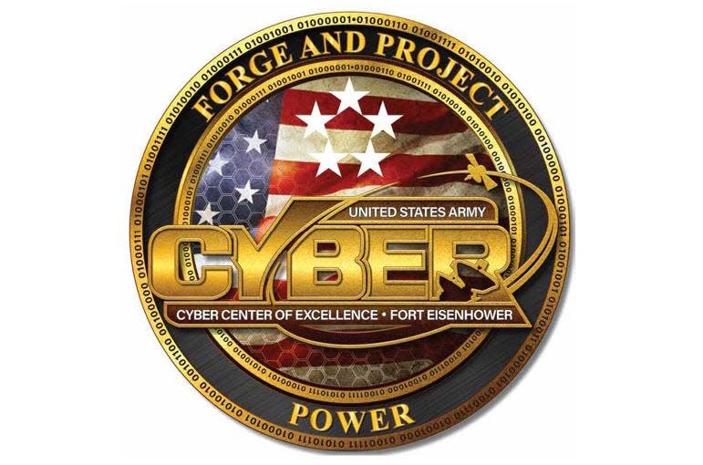 The winner of a contest to select a new logo for the Cyber Center of Excellence once Fort Gordon is renamed for Eisenhower