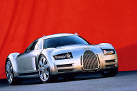 <p>After the Hunaudières, the next step towards the Veyron was the Audi Rosemeyer, which still had the naturally-aspirated W16 engine but, following the by now familiar Audi tradition, also had <strong>four-wheel drive</strong>.</p><p>It was named after <strong>Bernd Rosemeyer</strong> (1909-1938), who raced the extraordinarily powerful 16-cylinder <strong>Grand Prix Auto Unions</strong> in the 1930s. The concept was designed to resemble those cars, particularly the streamlined versions which broke speed records and competed at Avus.</p>