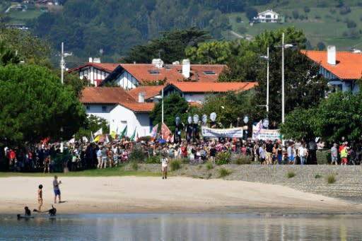 The protesters were an eclectic mix of climate activists, anti-globalists, political groups and families