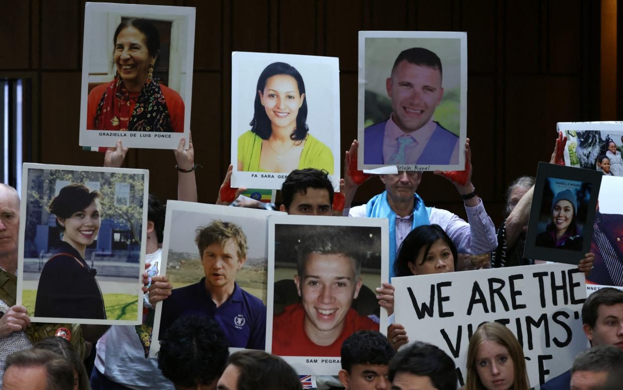 Relatives of crash victims