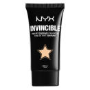 <p>If you’re after full coverage that’s long-wearing but won’t cake or pill, consider NYX’s tube your best bet.</p><p>Buy it <a rel="nofollow noopener" href="https://www.amazon.com/NYX-Cosmetics-Invincible-Coverage-Foundation/dp/B00ITC6AZ0" target="_blank" data-ylk="slk:here;elm:context_link;itc:0;sec:content-canvas" class="link ">here</a> for $12.</p>