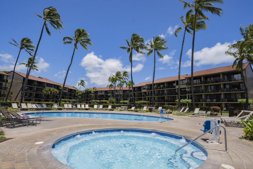 Papakea Resort is seen on Monday, June 24, 2024, in Lahaina, Hawaii. The mayor of Maui County in Hawaii wants to stop owners of thousands of vacation properties from renting to visitors. Instead, he wants the units rented long-term to people who live on Maui to address a chronic housing shortage that intensified after last August’s deadly wildfire. (AP Photo/Mengshin Lin)