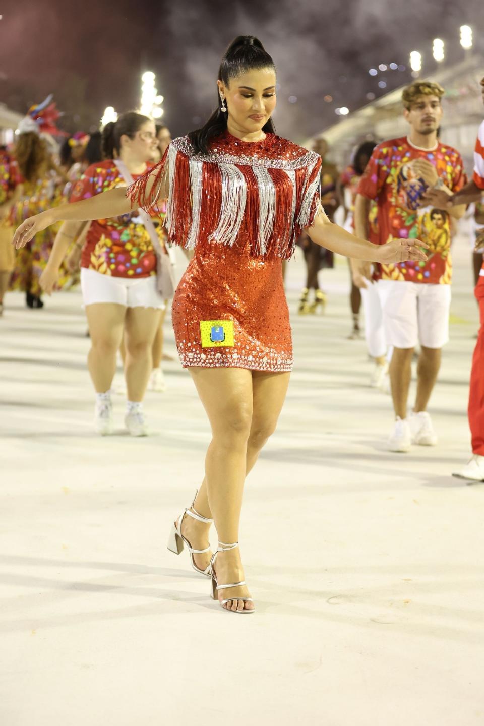 Thaynara OG nos ensaios para o Carnaval 2023 (foto: Daniel Pineiro/Agnews )