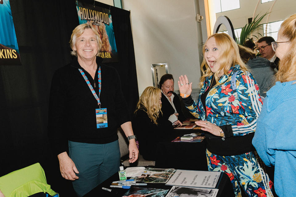 Christopher Atkins, 63, of The Blue Lagoon fame, with one of the convention’s gobsmacked fans