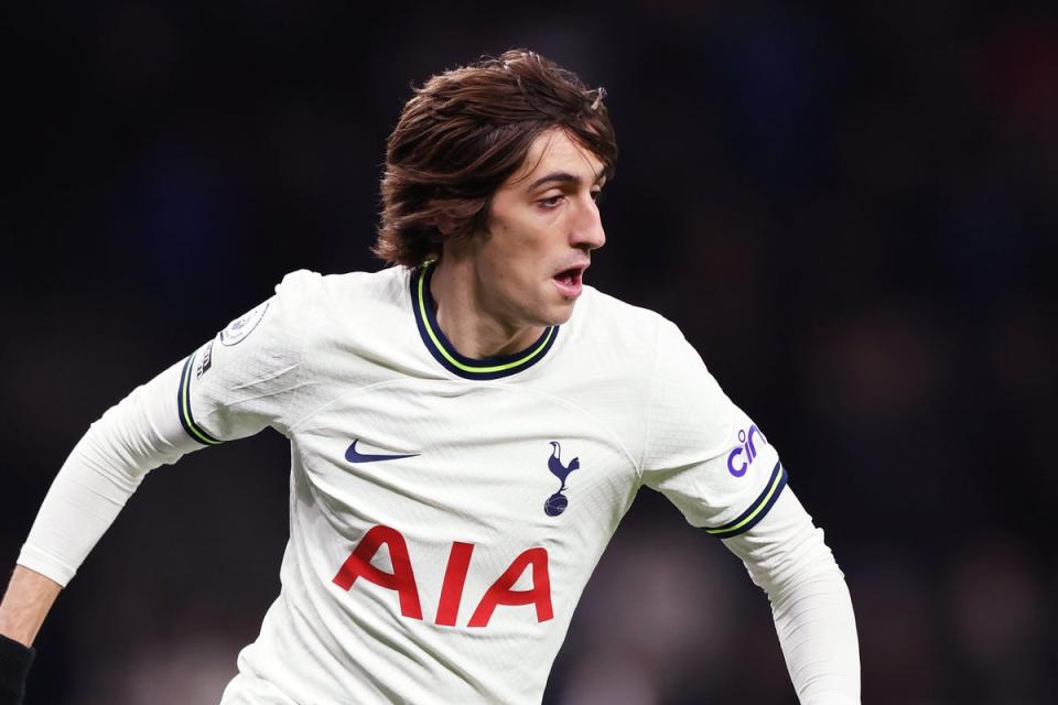 Sidelined: Tottenham winger Bryan Gil has undergone surgery to fix a groin injury (Tottenham Hotspur FC via Getty Images)