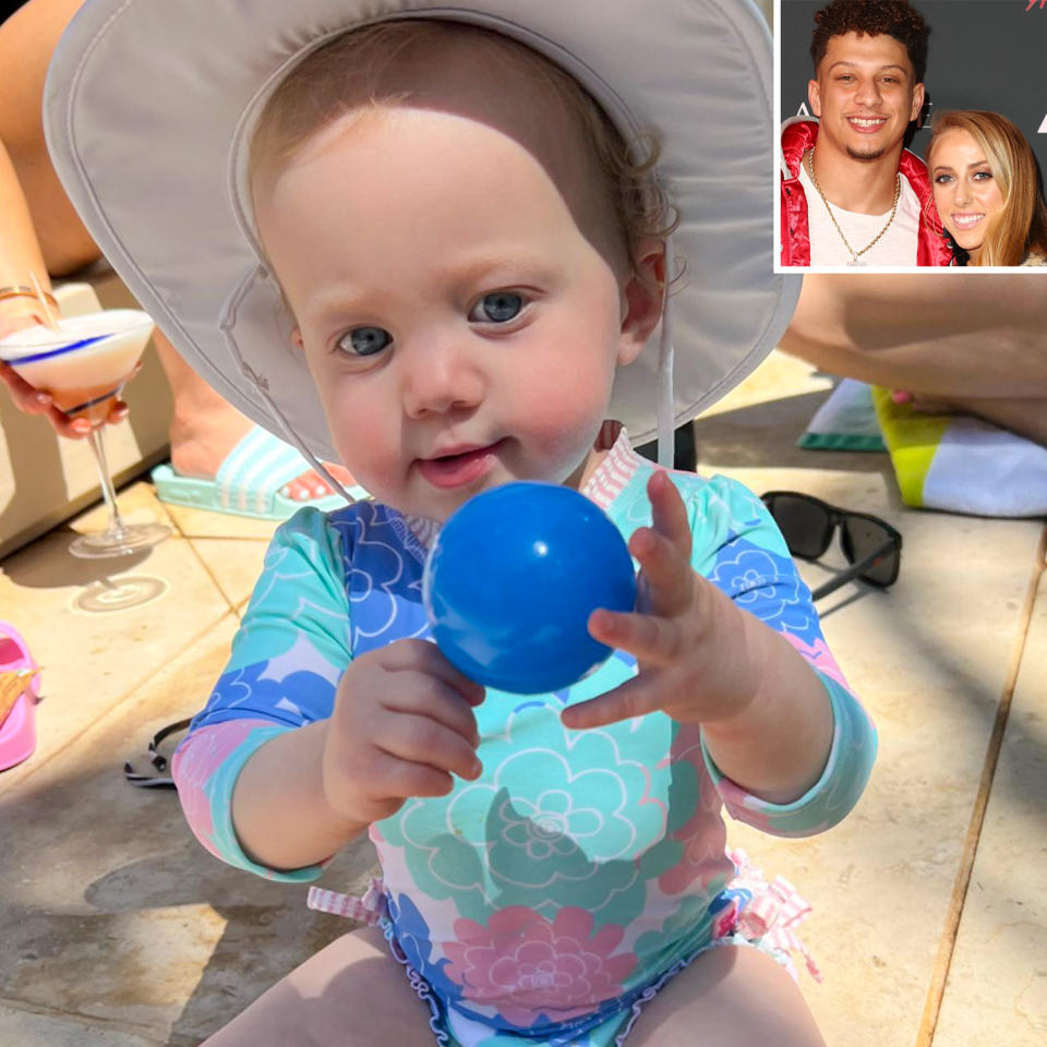 <p>The little one soaked up some sun poolside in an adorable blue swimsuit and white hat while vacationing in Hawaii, where her parents are <a href="https://people.com/parents/sterling-skye-pool-time-hawaii-before-brittany-matthews-patrick-mahomes-wedding/" rel="nofollow noopener" target="_blank" data-ylk="slk:set to tie the knot this week.;elm:context_link;itc:0;sec:content-canvas" class="link ">set to tie the knot this week. </a></p>