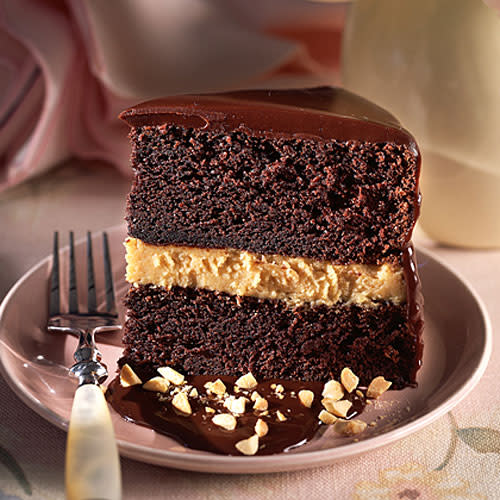 Chocolate-Peanut Butter Mousse Cake