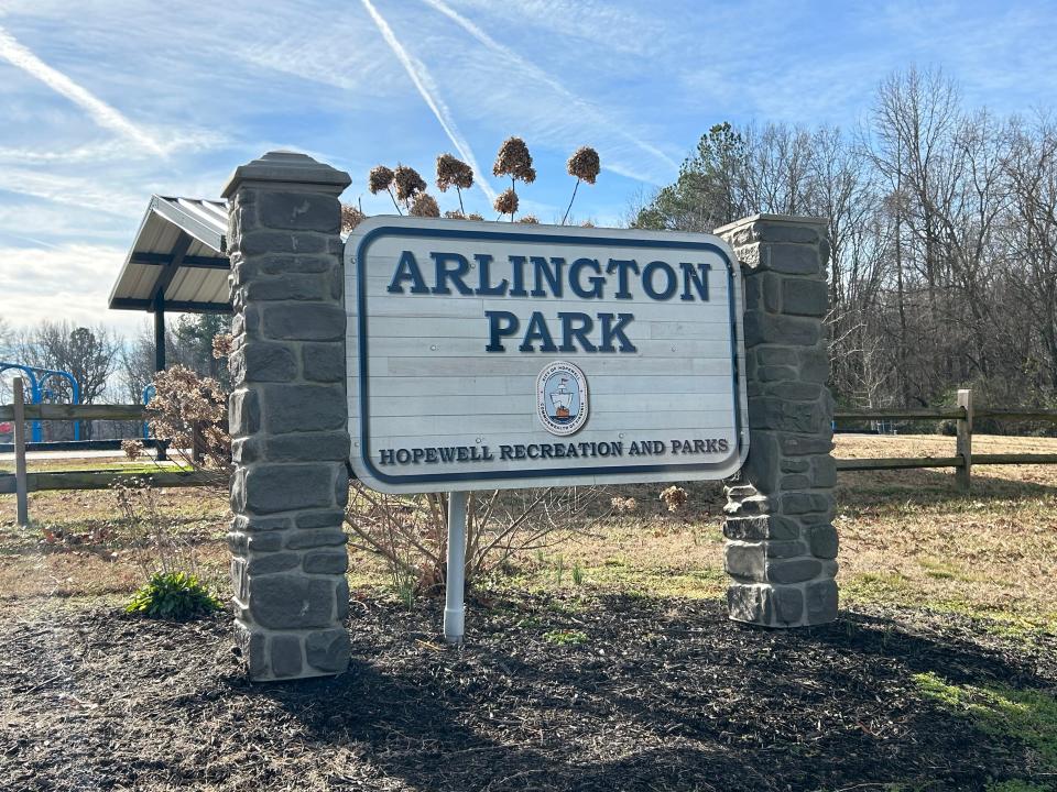 Arlington Park, located at the intersection of Courthouse Road and Liberty Avenue in Hopewell, was the scene of a double-murder early Wednesday, Jan. 18, 2023.