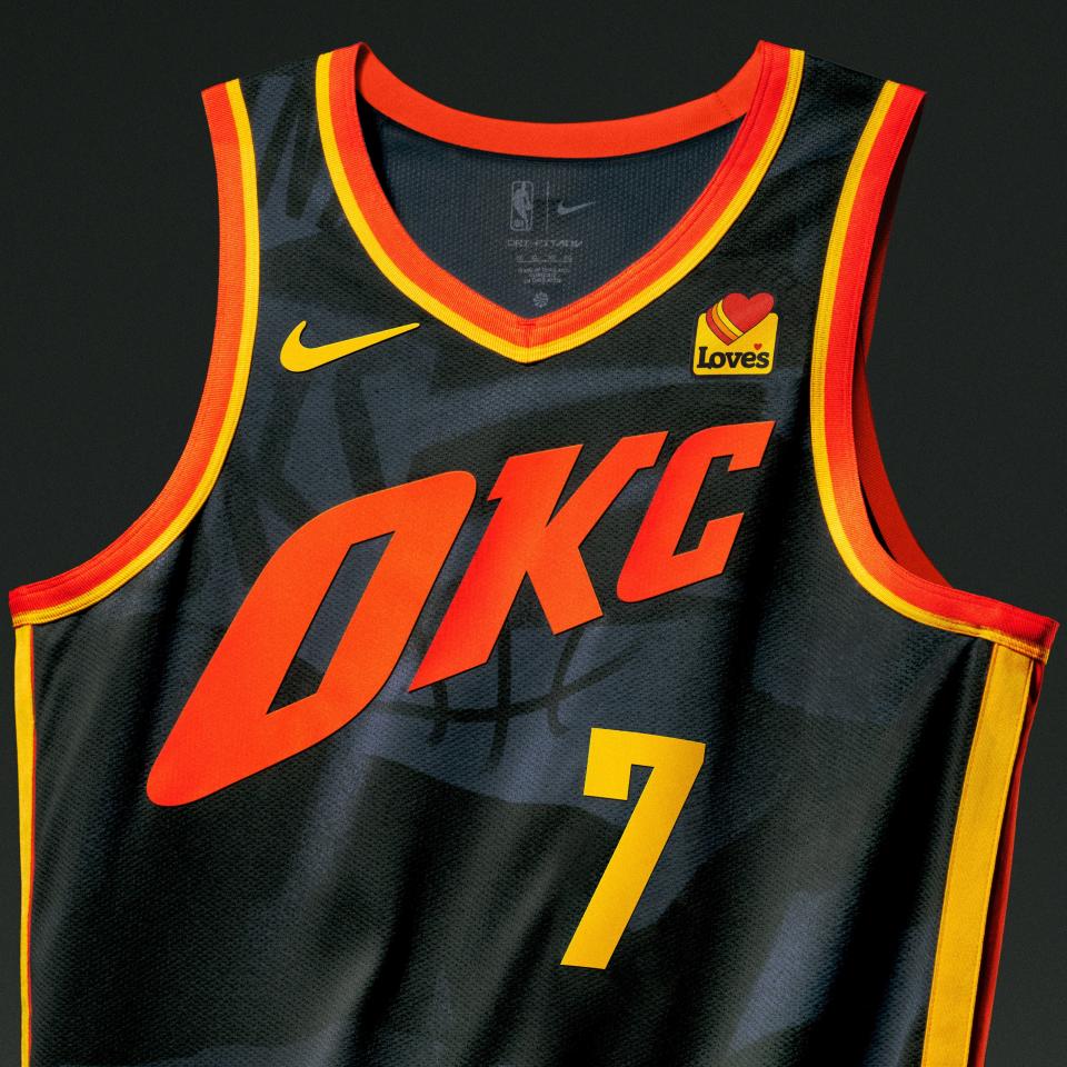 The Oklahoma City Thunder 2023-24 City Edition jersey