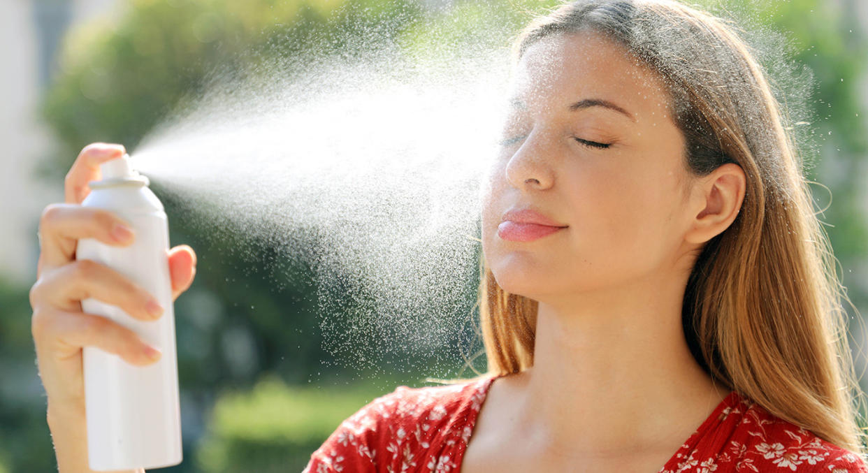 The skin barrier-boosting face mist is super refreshing, and comes in at under £15. (Getty Images)