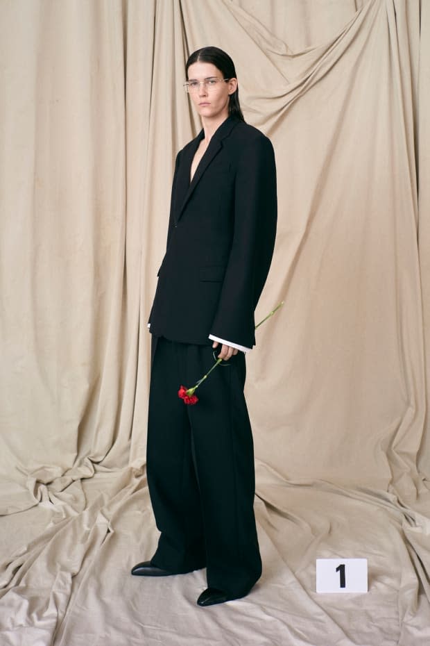 <p>A look from the Balenciaga Fall 2021 Haute Couture collection. Photo: Courtesy of Balenciaga </p>