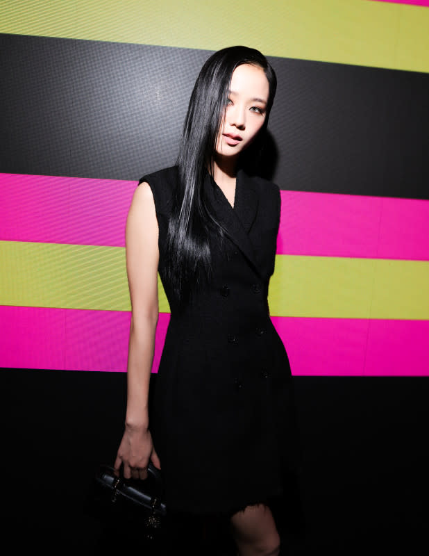 Jisoo at Christian Dior's Spring 2024 show.<p>Photo: Victor Boyko/Getty Images</p>