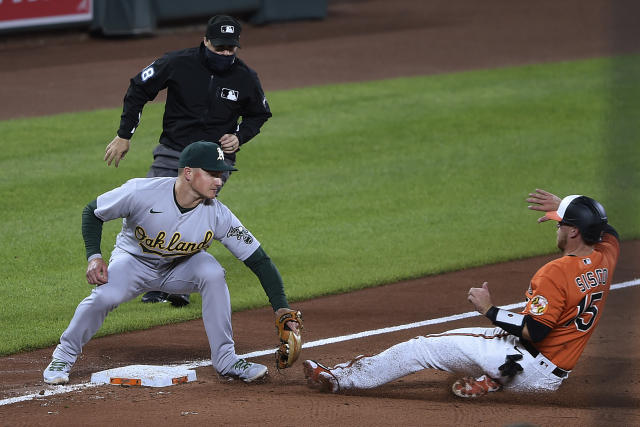 A's extend win streak to 13 with 7-2 victory over Orioles