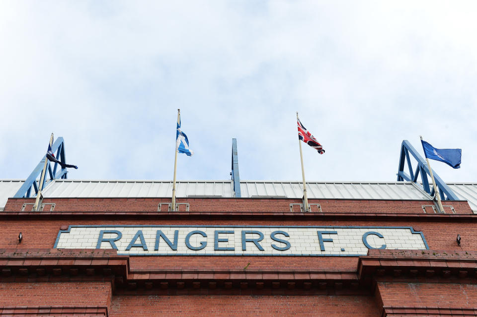 GLASGOW, SCOTLAND - SEPTEMBER 01: General view outside the stadium prior to the Ladbrokes Premiership match between Rangers and Celtic at Ibrox Stadium on September 01, 2019 in Glasgow, Scotland. (Photo by Mark Runnacles/Getty Images)