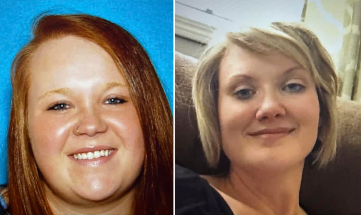 Veronica Butler, left, and Jilian Kelley disappeared on 30 March, with four people now charged with their kidnap and murder  (AP)