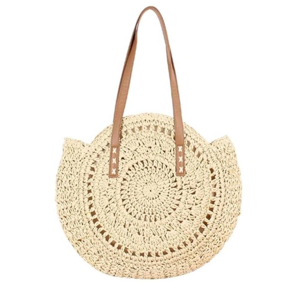 DKIIL NOIYB Straw Shoulder Bag