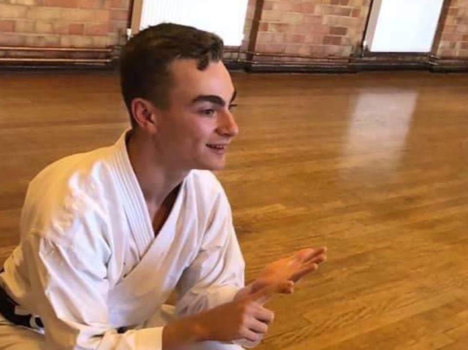 Thomas Auger attained his black belt in karate by the age of 14 and went on to teach others before he died (Hertfordshire Police)