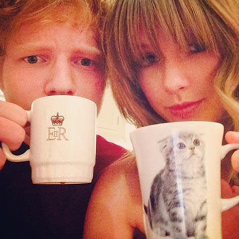 ed sheeran and taylor swift instagram selfie