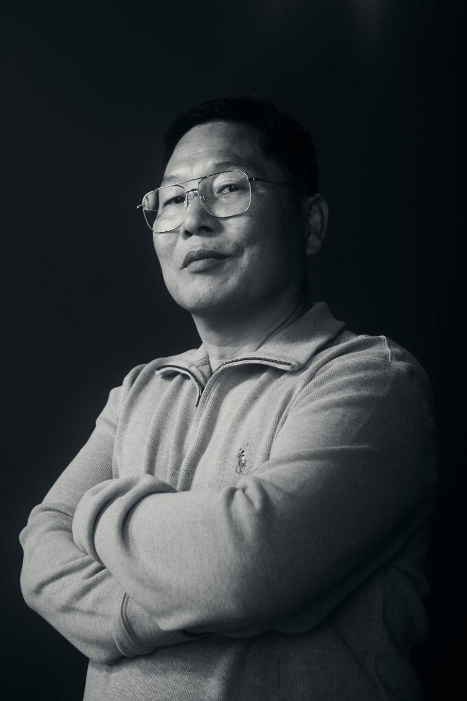 Pastor Kim photographed at the Los Angeles Times Studio at the Sundance Film Festival.