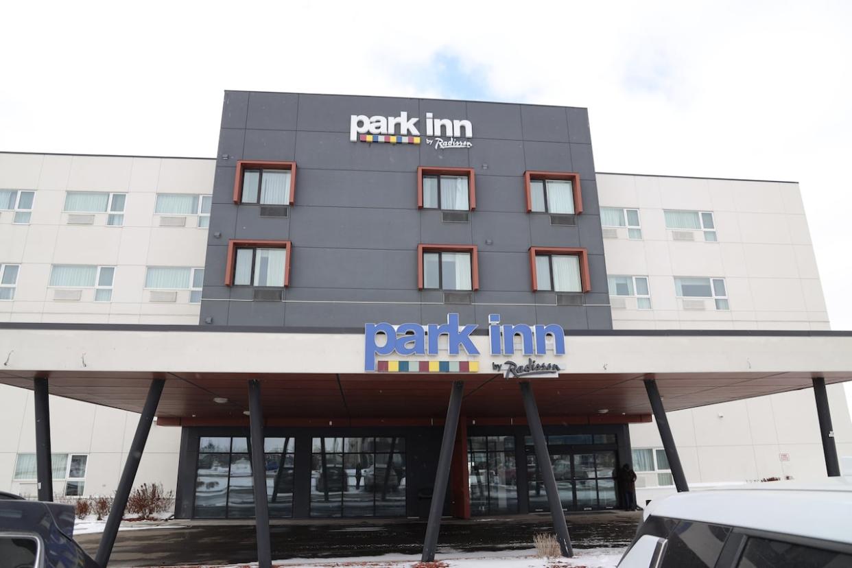 Some patients discharged from hospital in Edmonton have been sent to stay at the Park Inn in Leduc, Alta. (Kory Siegers/CBC - image credit)