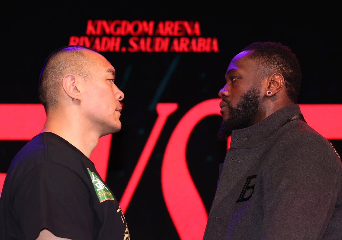 Heavy hitters: Deontay Wilder will take on Zhilei Zhang on June 1 (Action Images via Reuters)