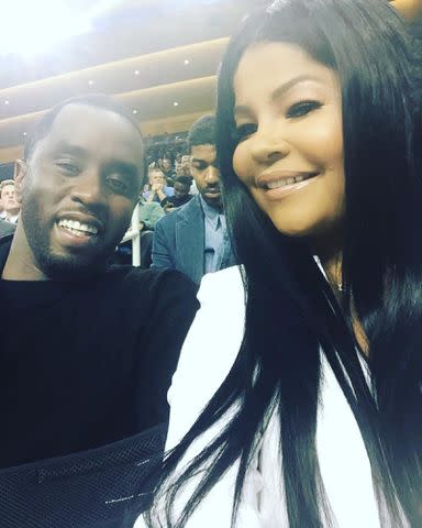 <p>Mysa Hylton Instagram</p> Diddy and Mysa Hylton at their son Justin's college graduation in 2016.