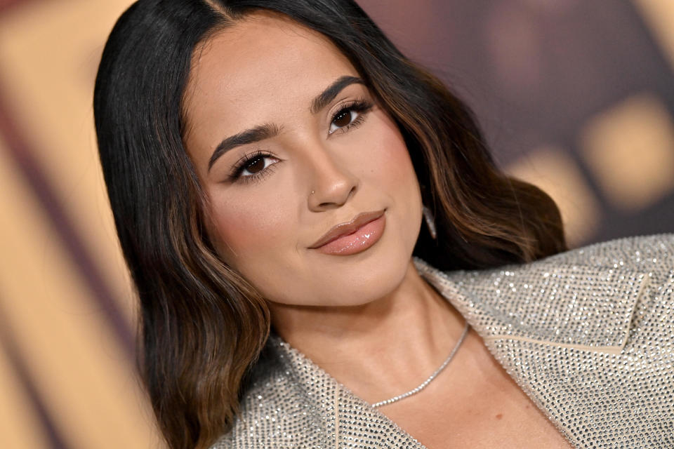 Becky G attends the Los Angeles premiere of 