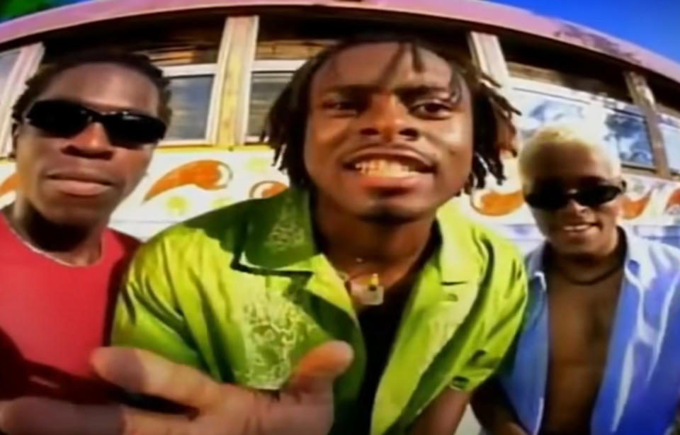 Baha Men in their "Who Let the Dogs Out" music video