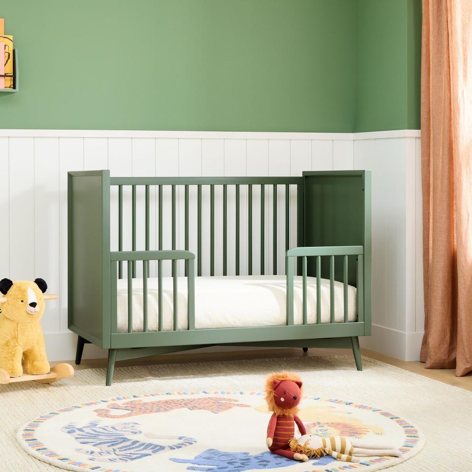 <p><a href="https://go.redirectingat.com?id=74968X1596630&url=https%3A%2F%2Fwww.westelm.com%2Fproducts%2Fmid-century-painted-crib-conversion-kit-only-d16032&sref=https%3A%2F%2Fwww.menshealth.com%2Ftechnology-gear%2Fg43413390%2Fnew-dad-gifts%2F" rel="nofollow noopener" target="_blank" data-ylk="slk:Shop Now;elm:context_link;itc:0;sec:content-canvas" class="link ">Shop Now</a></p><p>Mid-Century Painted Crib Conversion Kit</p><p>$169.15</p><p>westelm.com</p>