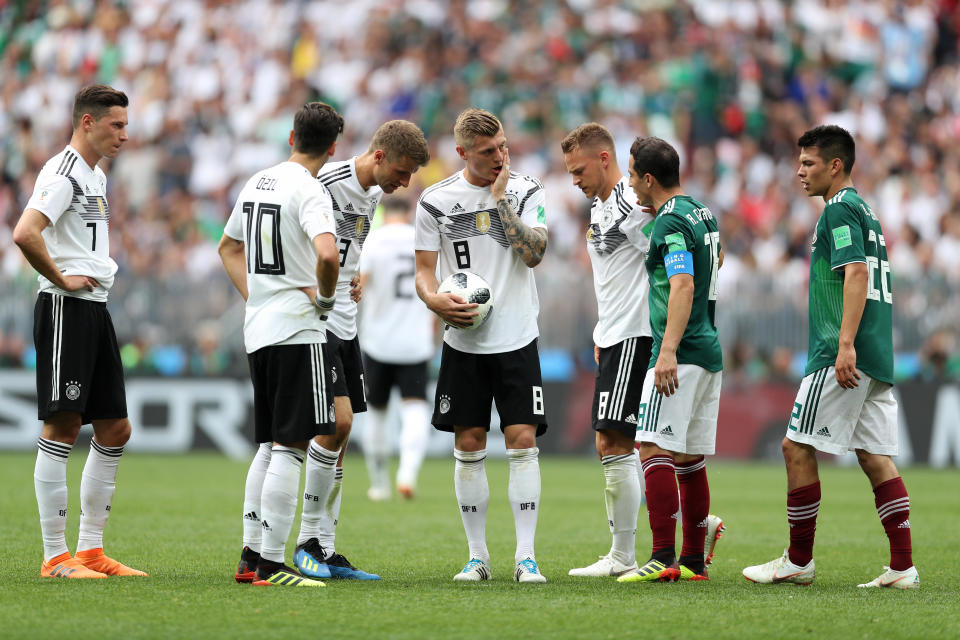 Gegen Mexiko musste die deutsche Mannschaft eine Auftaktniederlage hinnehmen. (Bild: Getty Images)