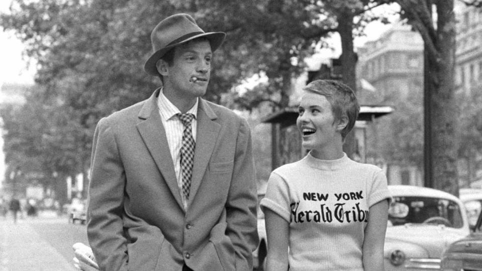 Jean-Paul Belmondo and Jean Seberg in 'Breathless'. (Credit: UGC)