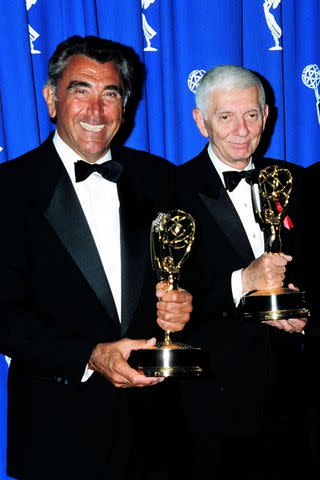 <p>Jeff Kravitz/FilmMagic</p> E. Duke Vincent and Aaron Spelling