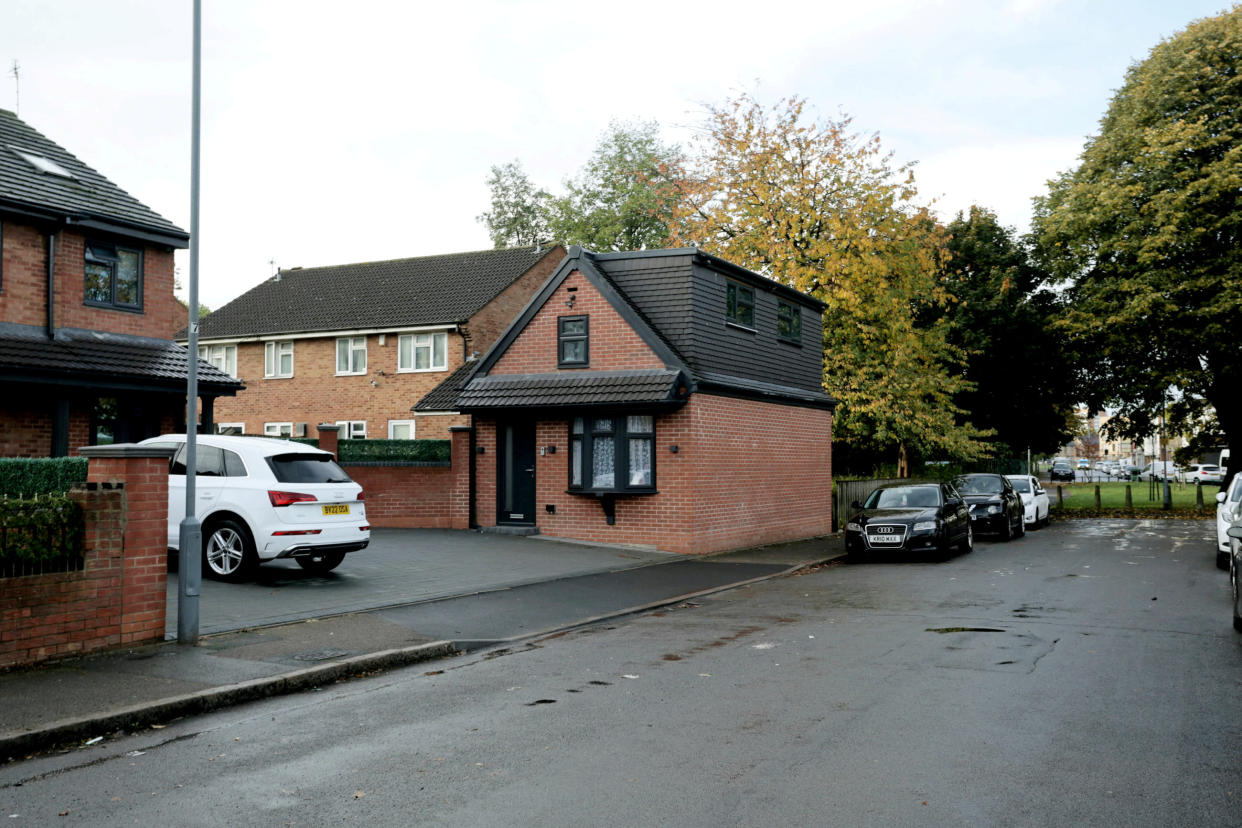 A house built on a driveway in Birmingham has been ordered for demolition by Birmingham City Council. (SWNS)