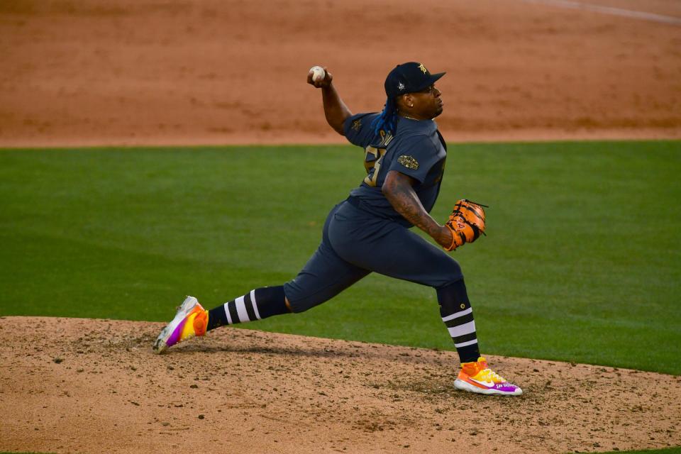 Tigers reliever Gregory Soto picked up a hold in Tuesday's MLB All-Star Game at Dodger Stadium in Los Angeles.
