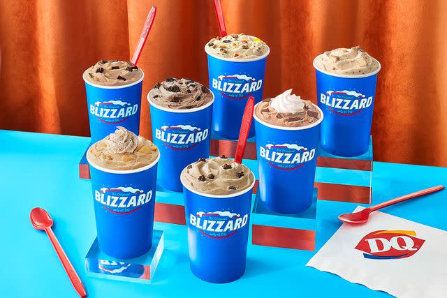 <p>Dairy Queen</p> Dairy Queen has 7 Blizzards on their fall menu