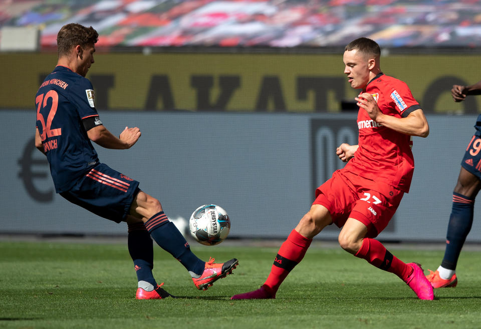 Auch erst seit kurzem dabei: Leverkusens Florian Wirtz (l.). (Bild: Getty Images)