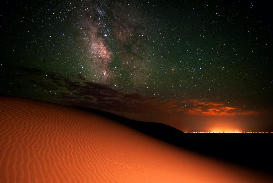 great sand dunes night sky