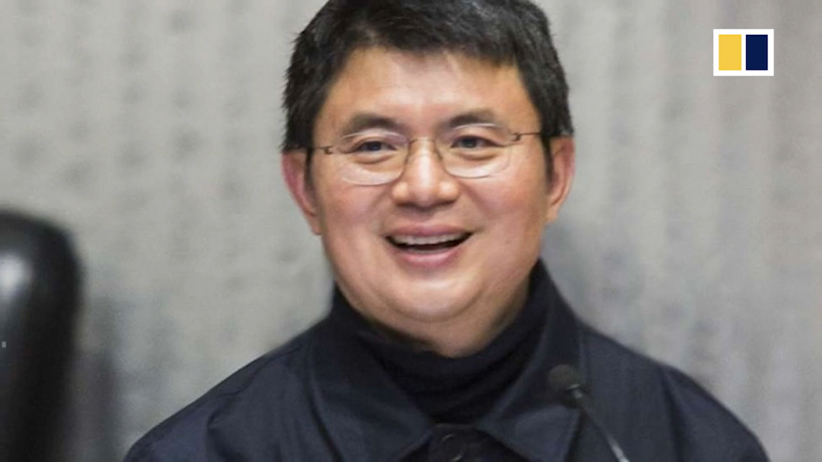 File Xiao Jianhua pictured in 201. He was sentenced 13 yeears in prison by a Chinese court  (screengrab/SCMP)