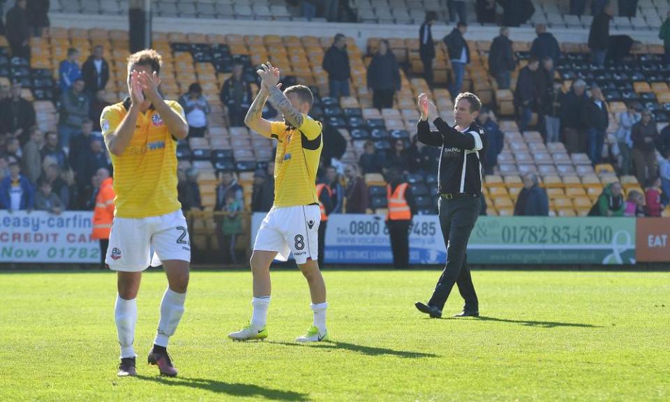 Will Phil Parkinson and his players be celebrating promotion with the Bolton fans or thanking them for their support before the play-offs?