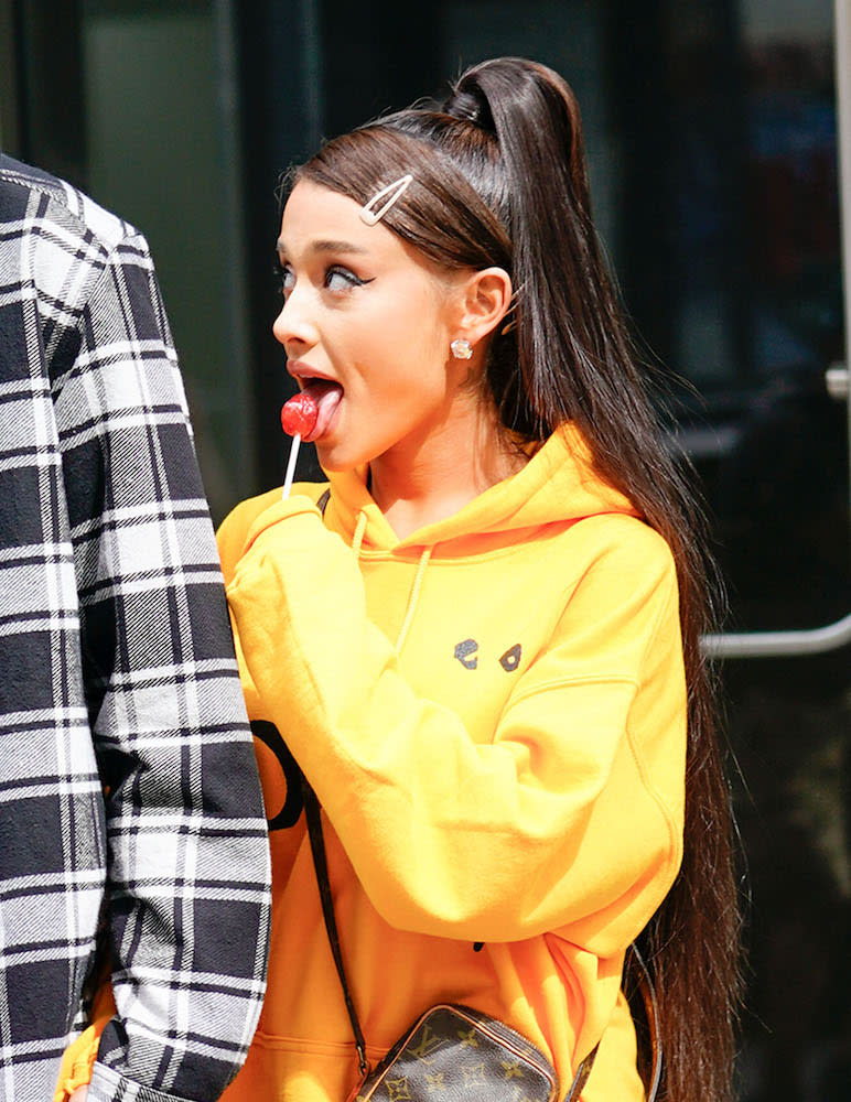 We've seen quite a few different hair looks from singer Ariana Grande through the years, but her ponytail is one in a million.