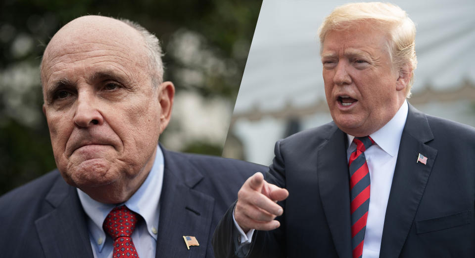 Rudy Giuliani and Donald Trump (Photos: Alex Wong/Getty Images, Nicholas Kamm/AFP/Getty Images)