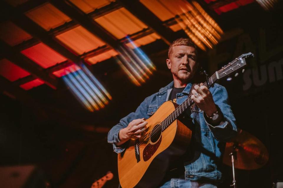 Country music star Tyler Childers made a surprise appearance May 20, 2022 at Fallsburg Summer Stage, playing for a couple of hundred fans.