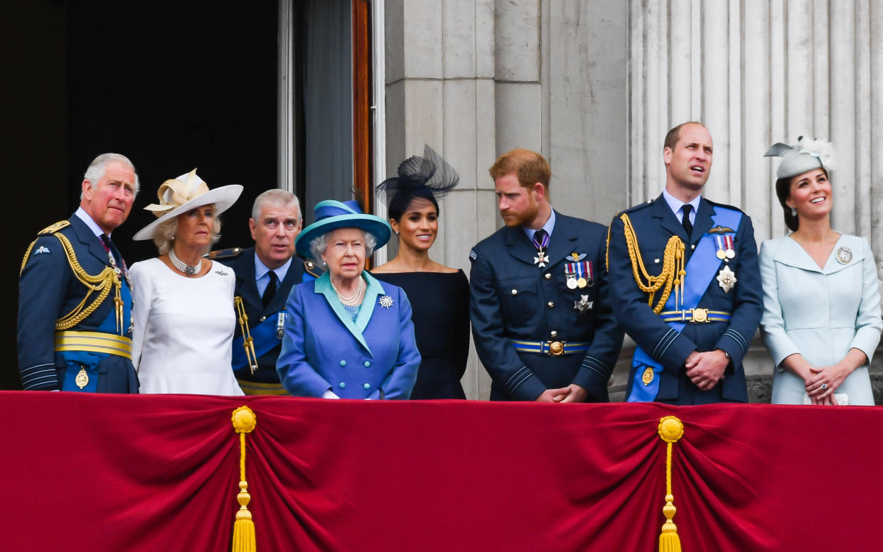 The royal family marked the centenary of Britain's Royal Air Force last year. (Photo: Anwar Hussein via Getty Images)