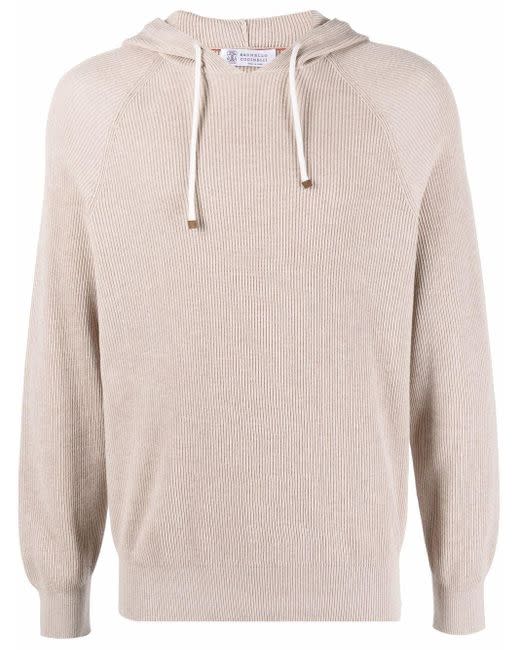 Bruello Cucinelli Ribbed Hoodie