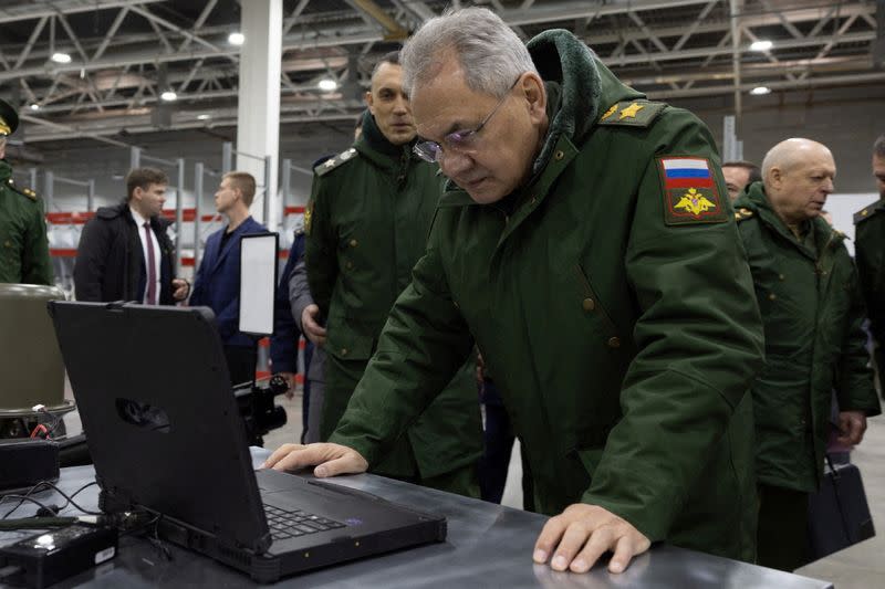 Russian Defence Minister Shoigu inspects drone production in Udmurtia