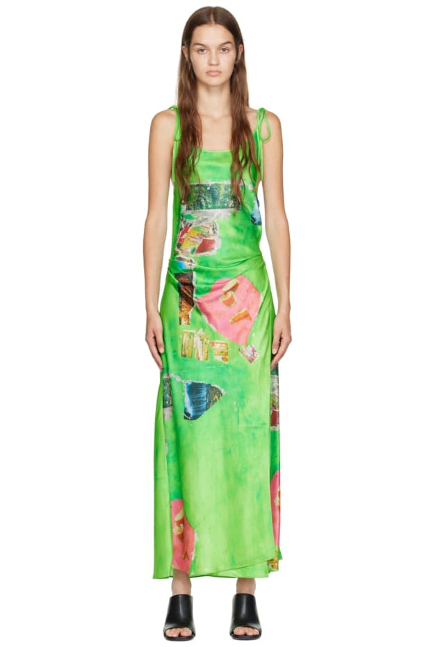 <p>Acne Studios Green Crinkled Maxi Dress, $630, <a href="https://rstyle.me/+7t8NY9sGLTfdhI-kp6nClA" rel="nofollow noopener" target="_blank" data-ylk="slk:available here;elm:context_link;itc:0;sec:content-canvas" class="link ">available here </a>(sizes XXS-XL)</p>